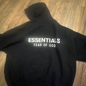 Black essentials hoodie of GOAT (REAL)